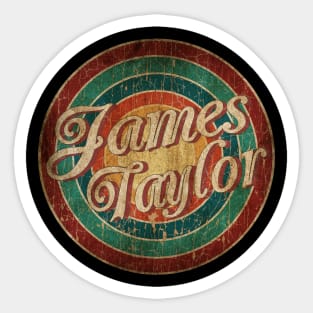 Circle Classic art - James Taylor Sticker